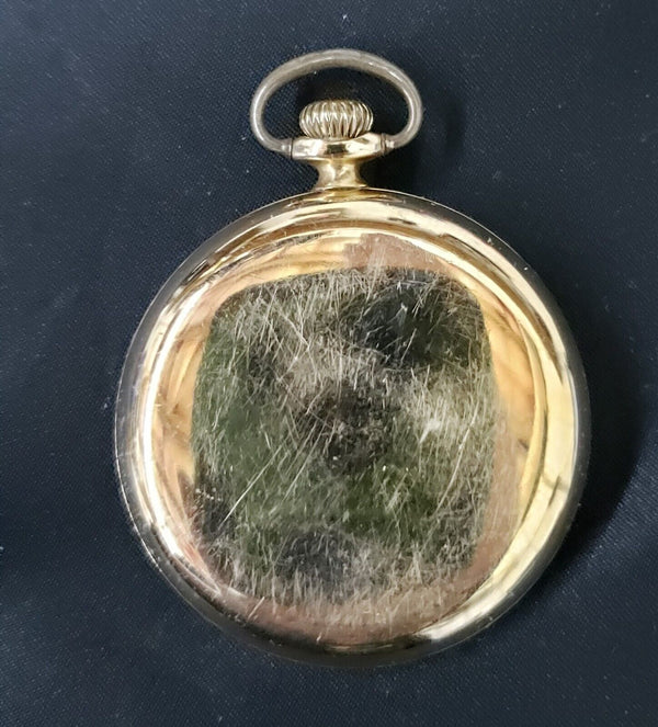 1929 Elgin 10K Gold Filled 7 Ruby Jewel Pocket Watch with 2 Tone Champagne Dial