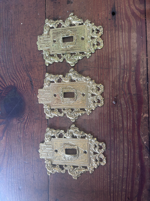 Brass Ornate Switch Plate/Cover GS010980