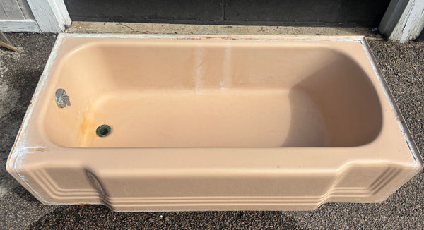 Cast Iron Art Deco Pink Tub GA21440