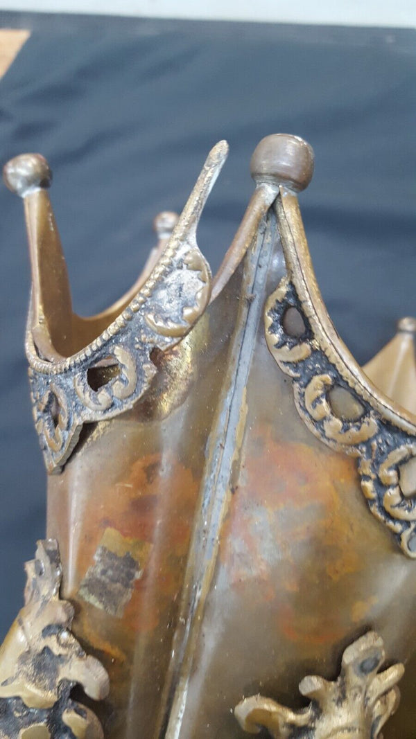 Vintage Brass Gothic Umbrella Holder Top GS00828