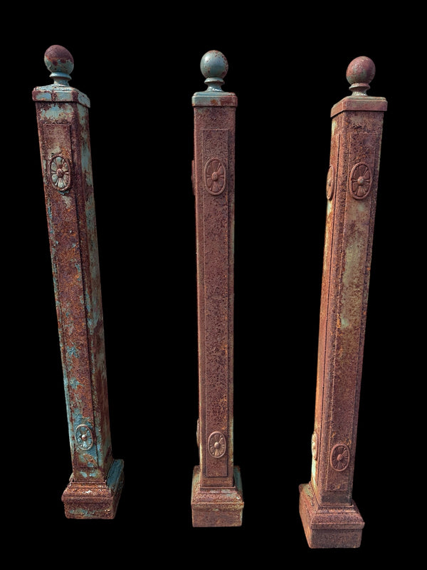 Vintage Cast Iron Posts - 6 Available - GA21051