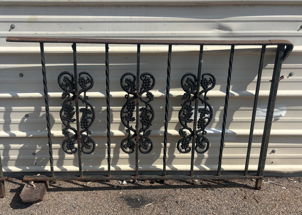9 Feet of Iron Porch Railings GA21255