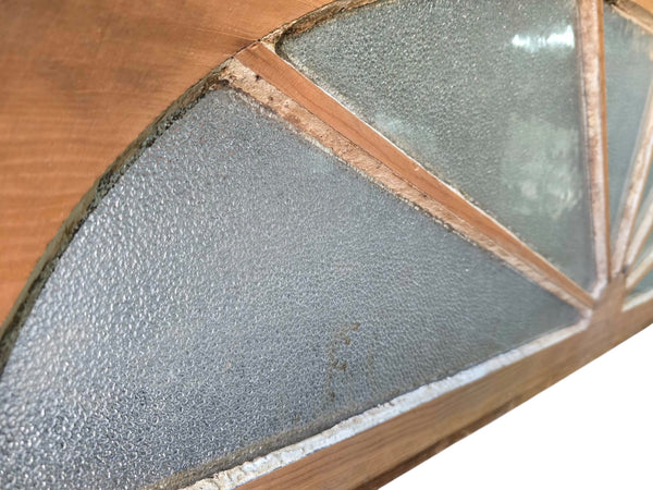 Textured Glass Sunburst Transom Window GAM0478