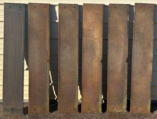 Set of 6 57" Long Cast Iron Stair Treads GA20616