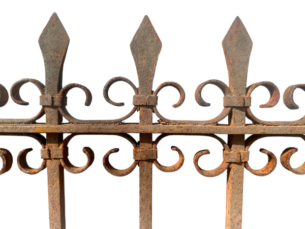 Antique Wrought Iron Garden Gate - 46.5" W x 36.5" T - GA20967