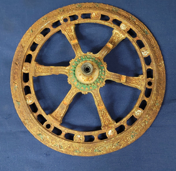 Ornate Cast Iron Christmas Tree Stand or Table Base 12" x 3 3/8" GS00914