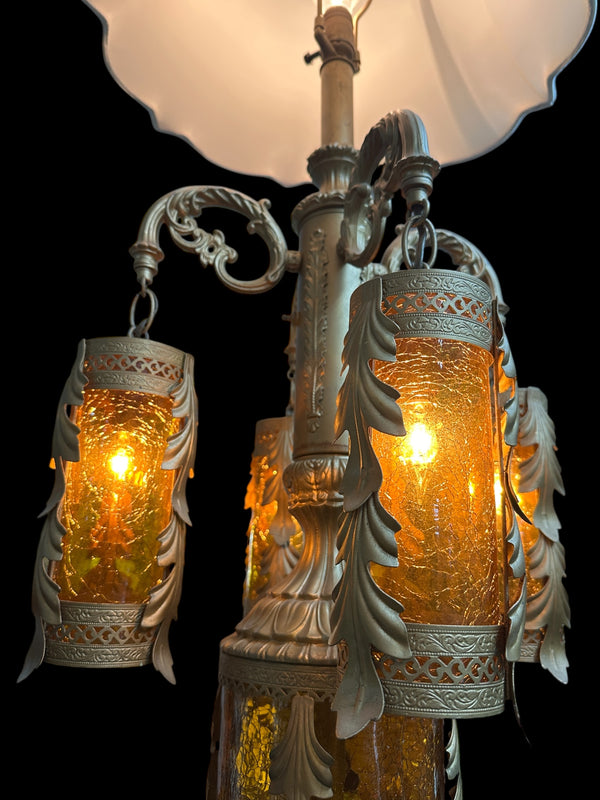 Vintage Hollywood Regency Loevsky & Loevsky 5-Light Table Lamp GA20781