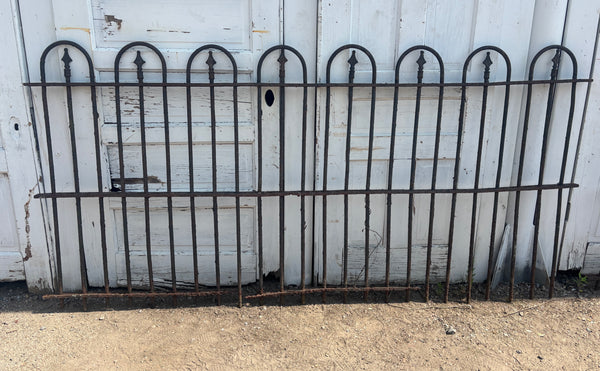 36 Feet of Wrought Iron Hairpin Fencing with Finials GA21251