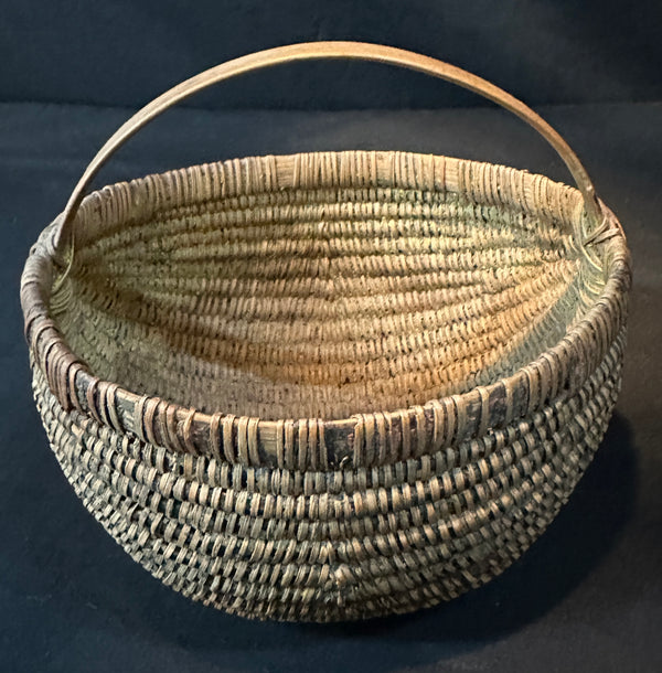 Rare 19th Century Shelton Sisters Hand-Woven Basket GA20362