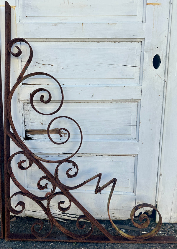 Pair of Hand-Wrought Steel Mezzanine Brackets GA20514