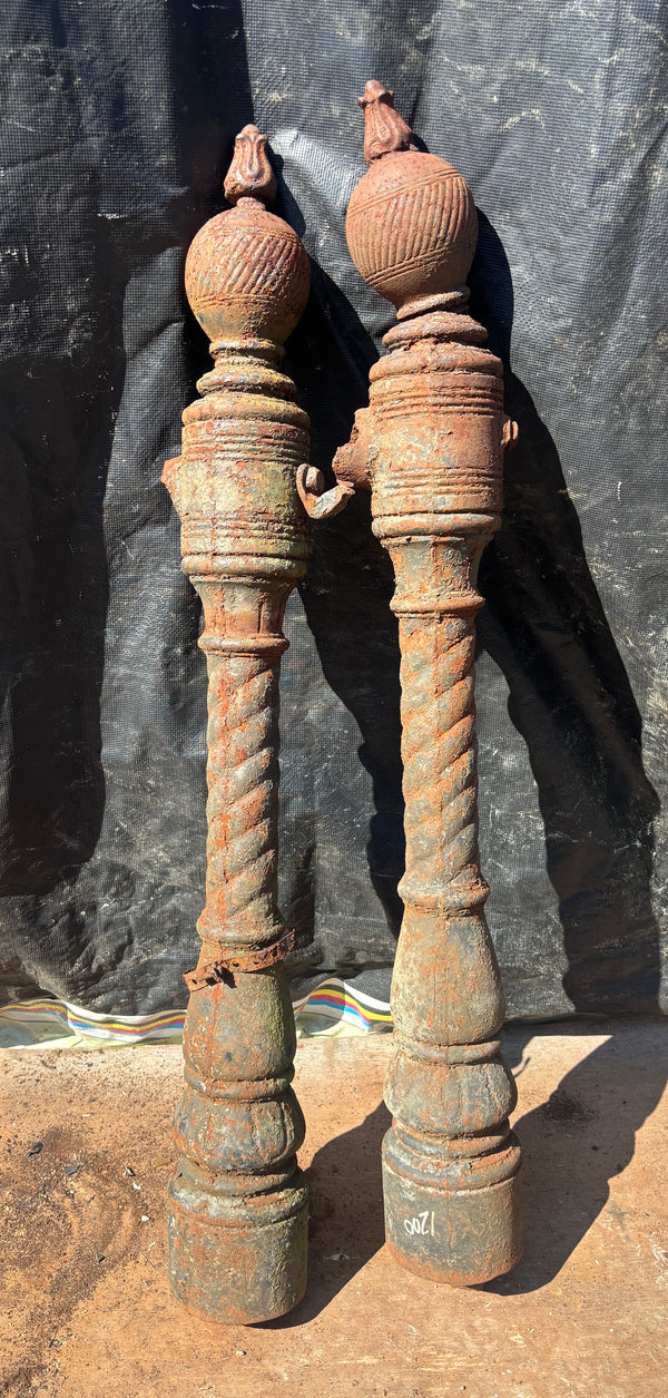 Pair of Cast Iron Newel Posts GA21622