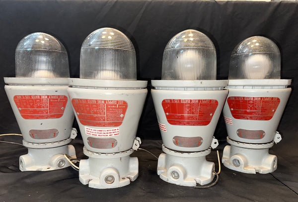 Set of 4 Appleton Electric A-51 Vented Explosion Proof Light Fixtures GA21024
