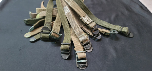 Set Of 10 WWII M1941 Bed Roll Equipment Straps GS01087