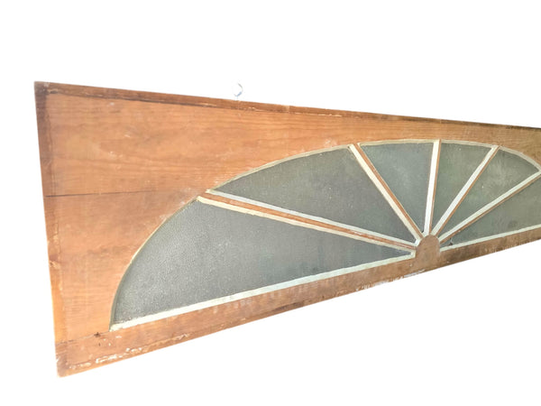 Textured Glass Sunburst Transom Window *Cracks GAM0476