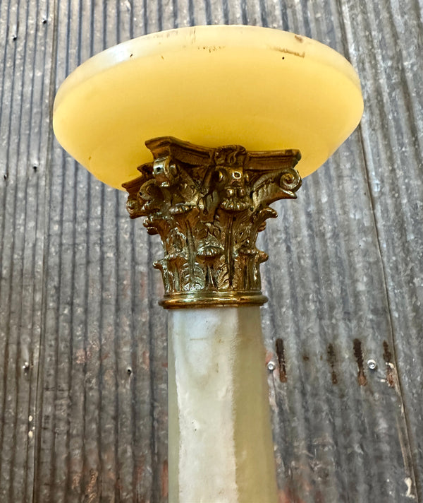 Alabaster Table Base w/ Ionic Capital (No Top) GA20288