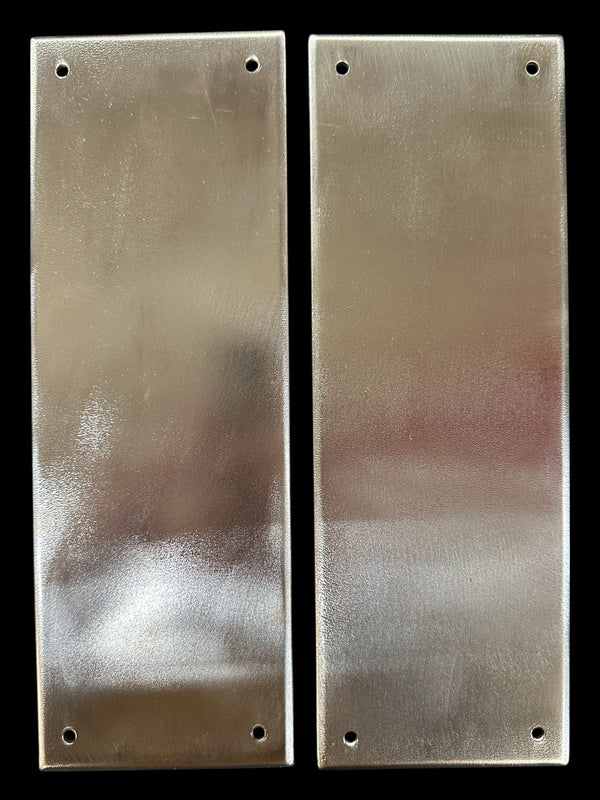 3 Pairs of Red Brass Door Push Plates GA20779