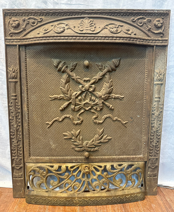 Pair of Antique Fireplace Summer Cover & Surround 3 Pc Sets GA20084