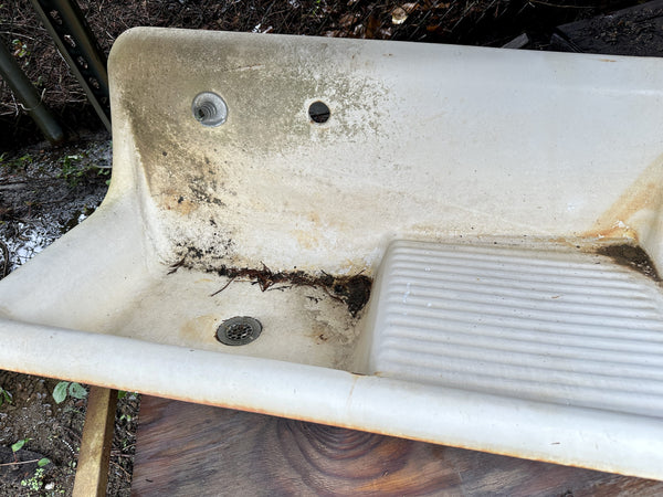 Tall Drain Board Cast Iron Sinks- 2 Available GA20408