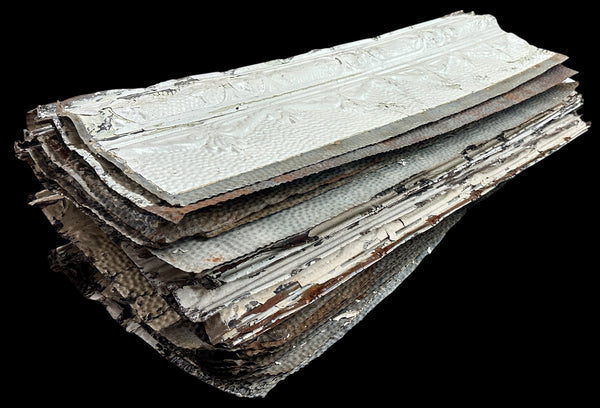 144 Linear Feet of Vintage Tin Crown Border Molding GA20721