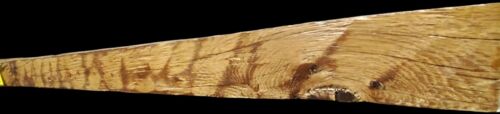 1780's Hand-hewn Pitt Sawn White Oak Beam 98" x 7 3/4" x 4" GAM0109