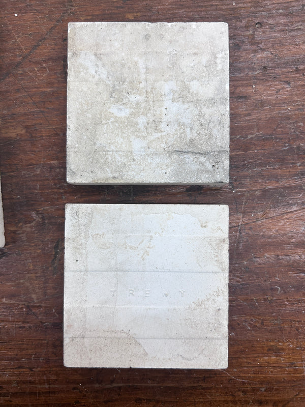 64 TRENT Victorian Fireplace Mottled Glaze Tiles 3"x3" GS010948