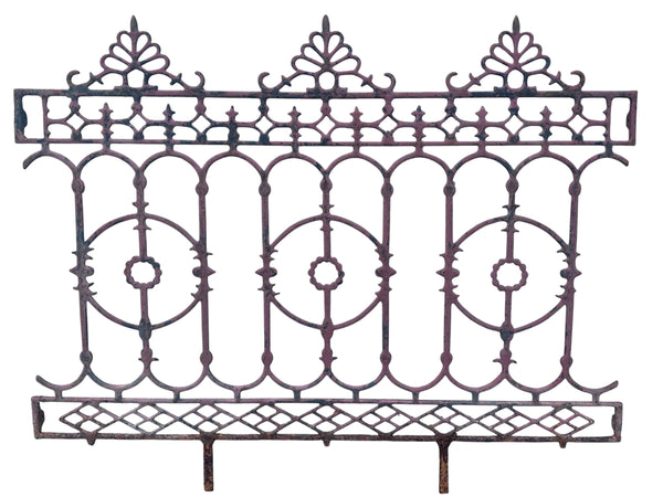 37 Ft of Antique Iron Fencing GA21039