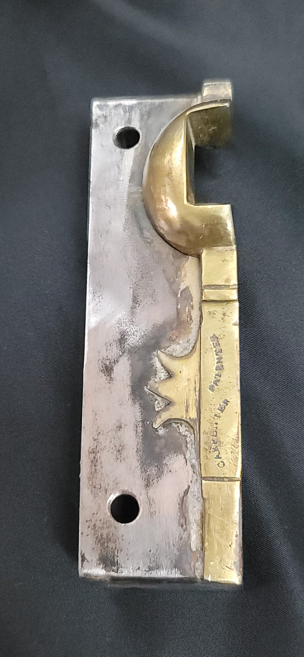 Restored 1800s Left Carpenter #60 Lock Set Key Keeper & More 7"x 4 3/4" GS00867