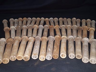Lot of 50 Vintage Porcelain Electrical Tube Insulators GS00750