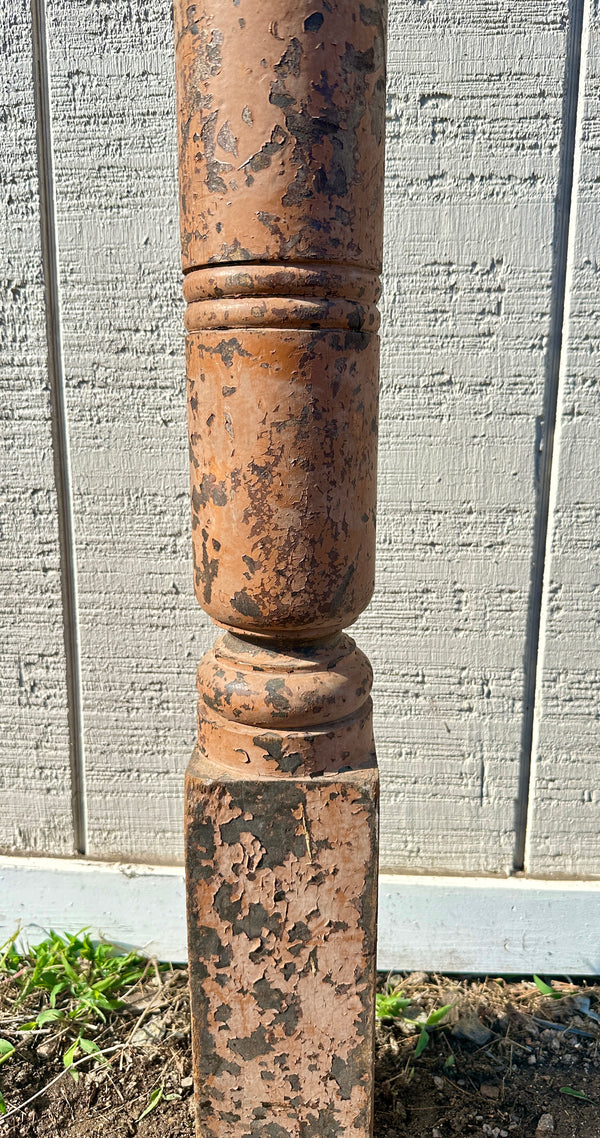 Heart Pine Newel Post w/ Acorn Top GA20418