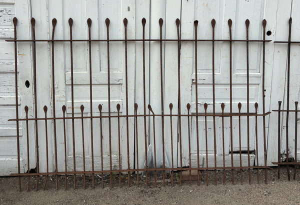 75 Feet of Iron Fence Panels GA21356