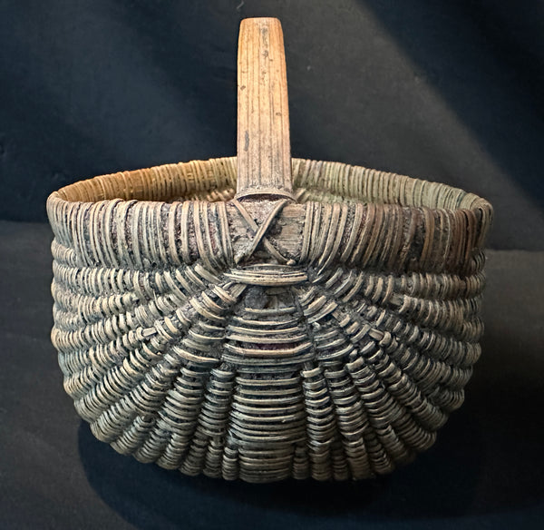Rare 19th Century Shelton Sisters Hand-Woven Basket GA20362