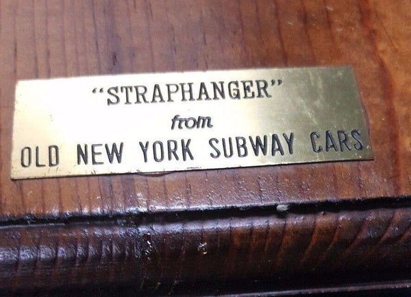 Vintage Mounted New York Subway Straphanger Handle GS00755