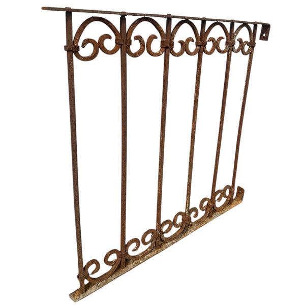 Antique Iron Garden Gate Fence Panel - 31" x 33" - GA20858