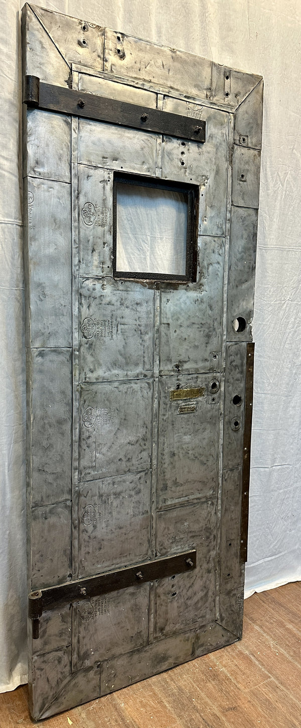 1-Pane Galvanized Steel-Clad Patchwork Fire Door GA20567