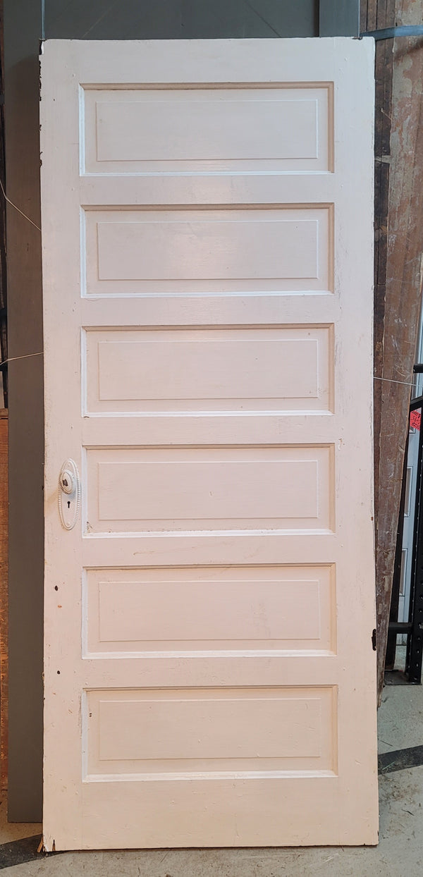 Vintage 6 Raised Panel Interior Door w/ Hardware 33 1/4" x 79 5/8 GS00821