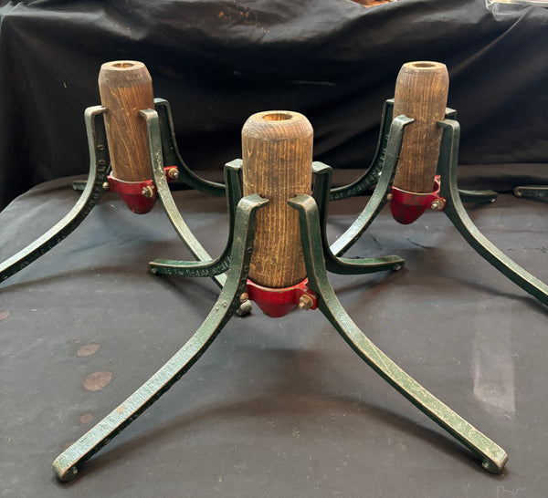 1920s Cast Iron Art Deco Christmas Tree Stands - Set of 6 GA21504