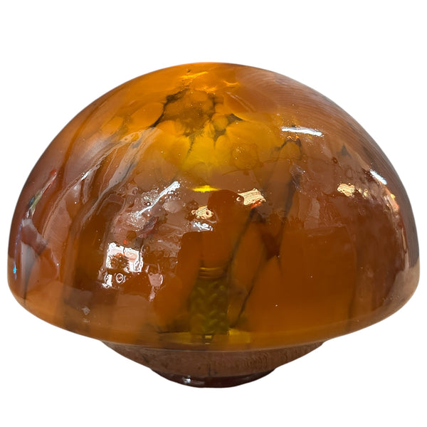 Amber Marbled Glass Dome Flush Mount Shade w/ 4" Fitter GA20698