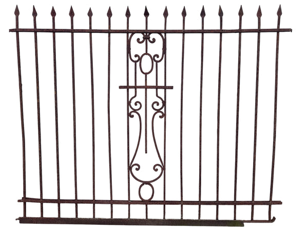 39 Ft of Antique Wrought Iron Fencing GA21049