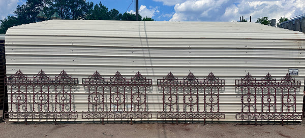 37 Ft of Antique Iron Fencing GA21039