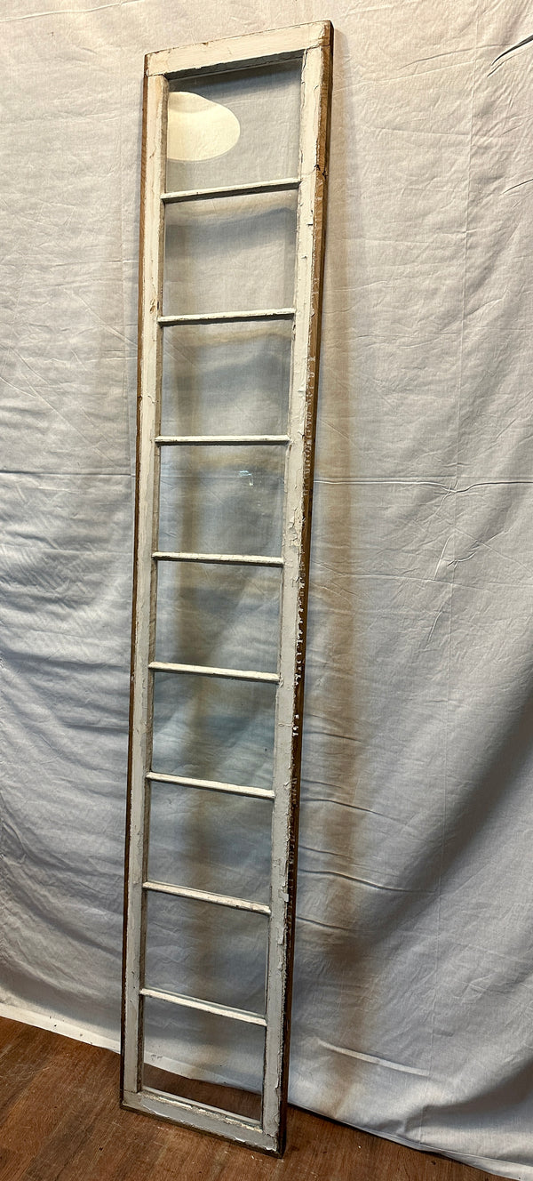 8-Ft Long / 9-Pane Transom Window w/ Wavy Glass GA20435