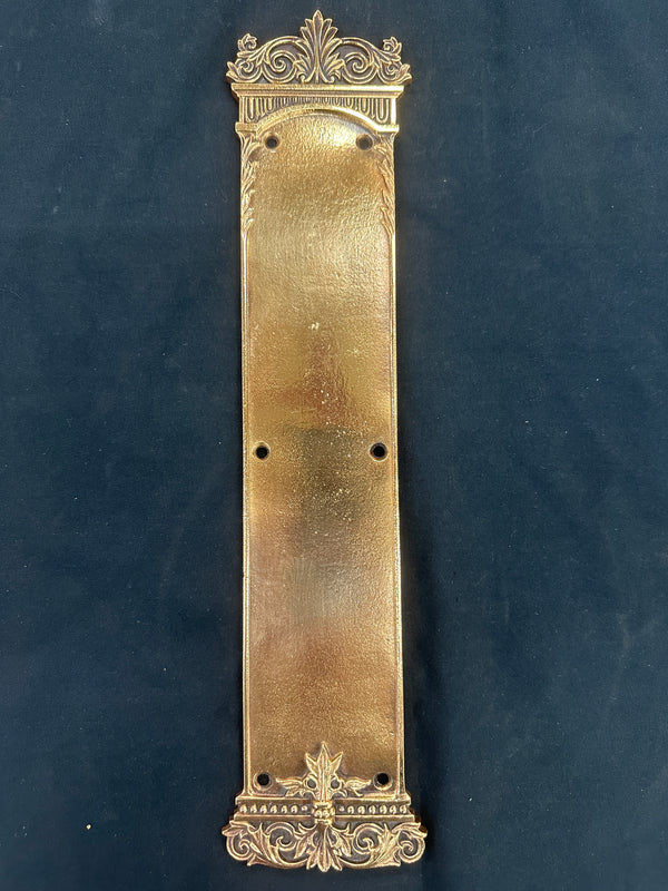 Antique Red Brass Push Plate GA20292