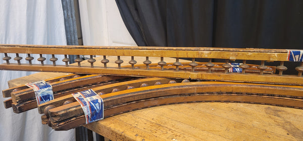 Vintage 5 Piece Arched & Straight Wooden Fretwork Set GS00897