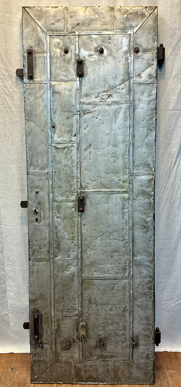 1910 Empire Steel-Clad Patchwork Fire Door GA20556