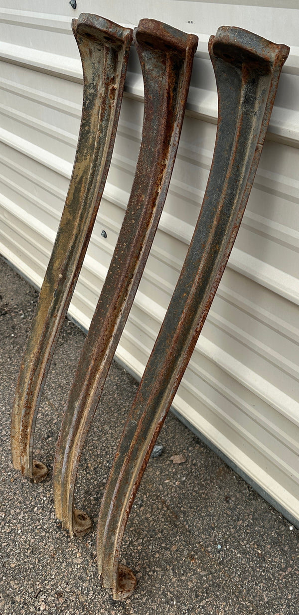 Set of 3 Antique Cast Iron Industrial Table Legs GA20378