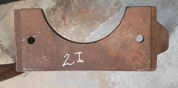 Pair of Cast Iron Factory Machine Tapered Table Base Legs 20 1/2" T GS00688