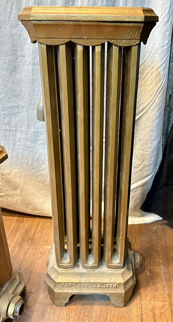 A.A. Griffing Iron Co. Cast Iron Radiator Set - PAT. 1874 - GA20546