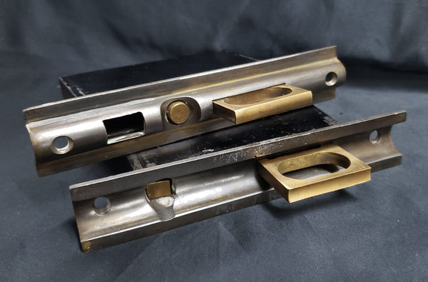 1800's Pocket Door Lock Set 4 1/2" T x 4" W GS00869