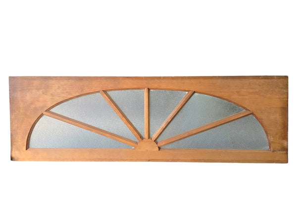 Textured Glass Sunburst Transom Window GAM0478