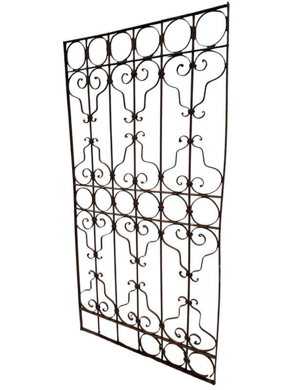 Antique Wrought Iron Gate 38" W x 76" T - GA20740