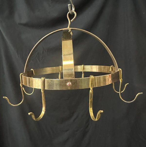 Vintage Brass Pot Hanging Rack GA20801